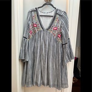 Embroidered Babydoll style dress